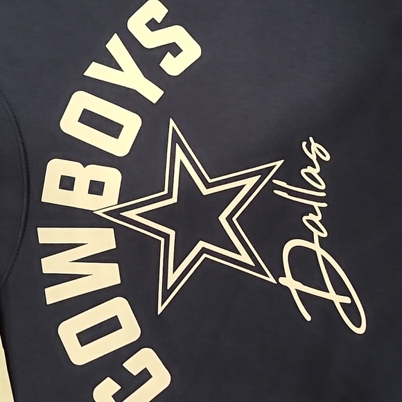 Nike Dallas Cowboy Navy Blue Arched Crew Sweatshirt Size Small - Picture 5 of 9